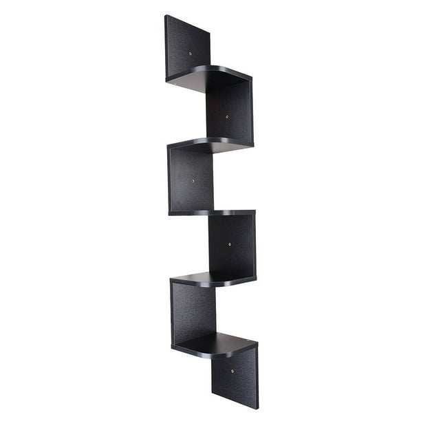 White Wooden Shelves Floating Wall Mount Rectangular Display Racks Storage Units